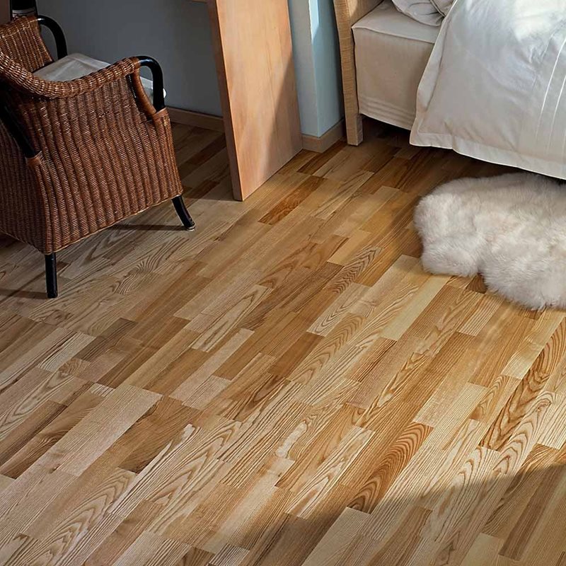 Trægulv Kährs Ask Vaila 3-stav Matlakeret