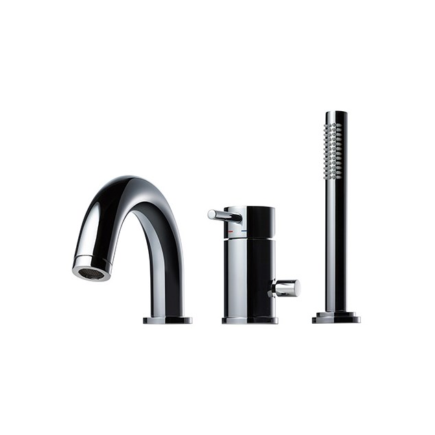 Badekararmatur Tapwell BI047 Kantmontering 3 Hul Krom