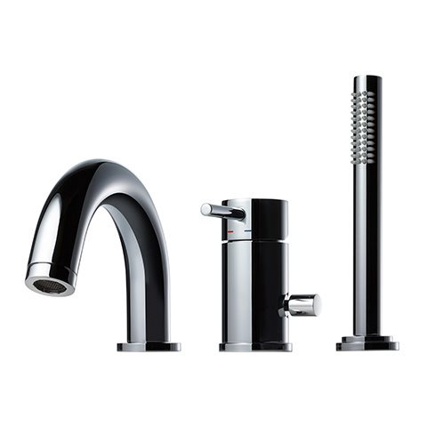 Badekararmatur Tapwell BI047 Kantmontering 3 Hul Krom