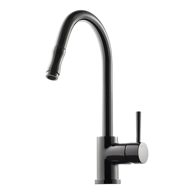 Køkkenarmatur Tapwell EVO185 med Udtrækstud Black Chrome
