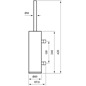 Toiletbørste Tapwell TA220 Messing