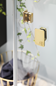 Macro Design Grace Swing BruseHjørne 80x80 Materet glas messing beslag