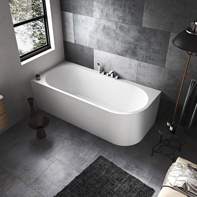Badekar Bathlife Själsro 1800 Hvid Poleret