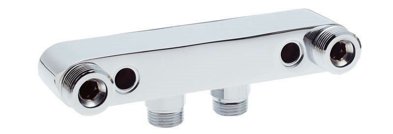 Armaturfæste Duschbyggarna Krom 150 c/c synlige rør 40 c/c