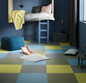 Linoleumsgulv Forbo Rosemary Green Marmoleum Click 30x30
