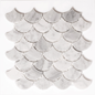 Marmormosaik Arredo Carrara Fishtail Poleret 5x7cmm (30x30 cm)