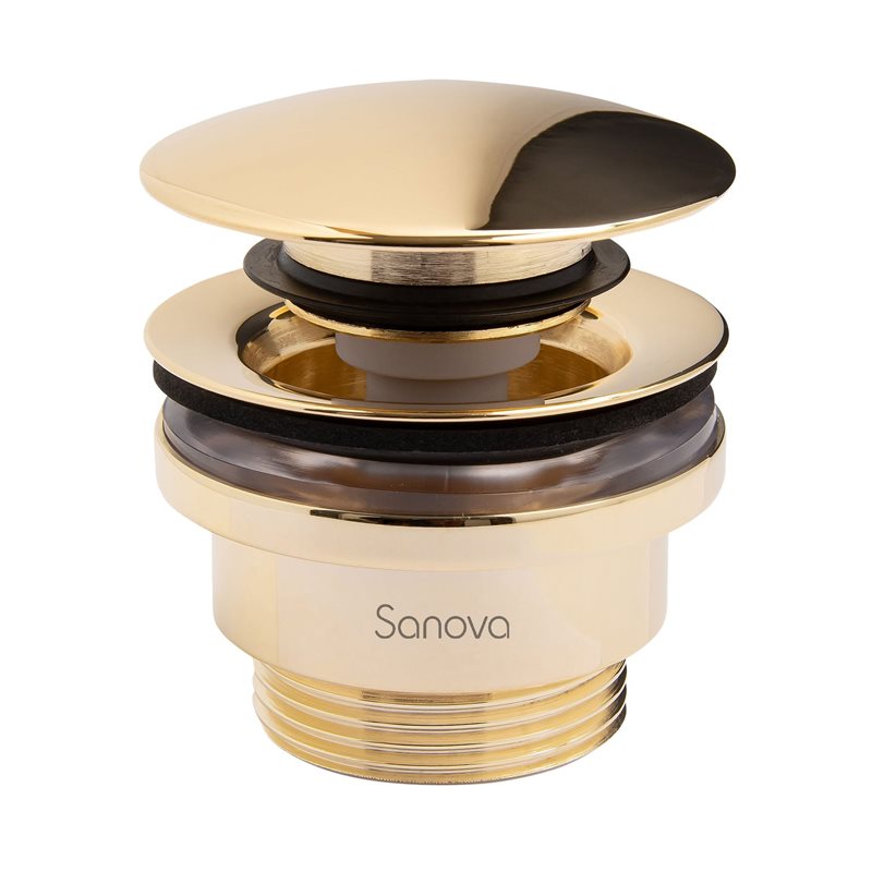 Bundventil LH Idro Push-Open Messing