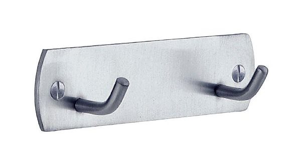 Beslagsboden håndklædekrog, børstet krom