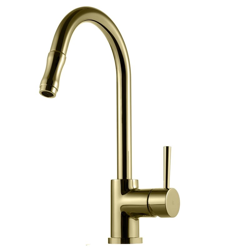Køkkenarmatur Tapwell EVO185 med Udtrækstud Honey Gold