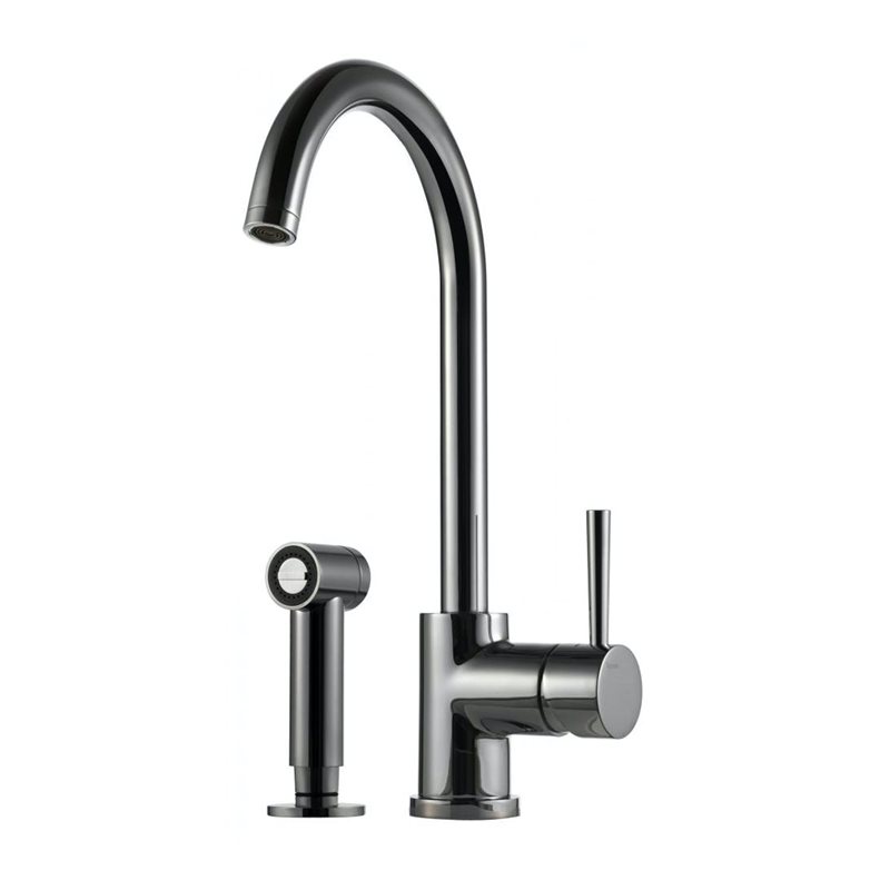 Køkkenarmatur Tapwell EVO200 med Håndbruser Black Chrome