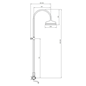 Loftbrusersæt Tapwell Classic XCOL022 - 150CC med Badekararmtur Messing
