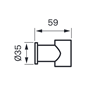 Håndbruserholder Tapwell XSUP030 BLACK CHROME