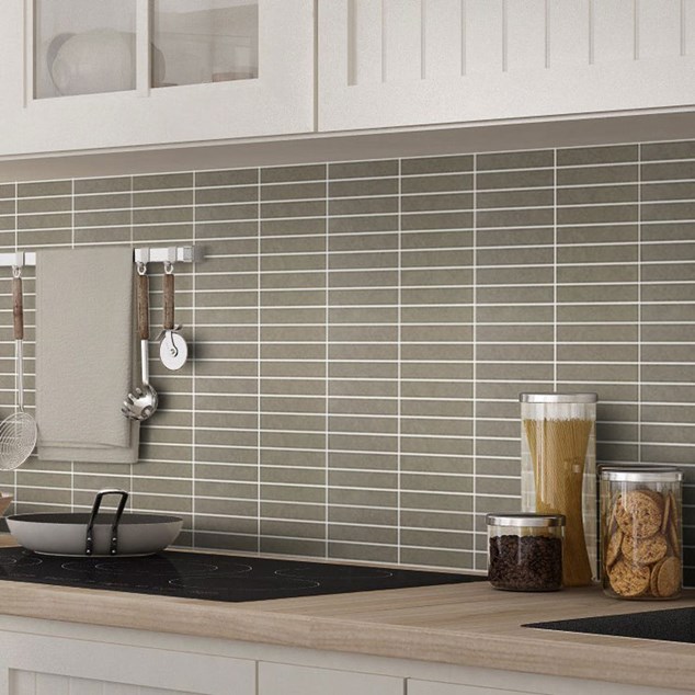 Klinkermosaik Arredo Quartz Brown Mosaic 3x15 cm (30x30 cm)