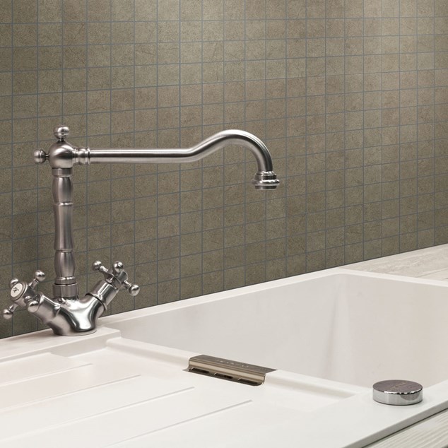 Klinkermosaik Arredo Quartz Brown Mosaic 3x3 cm (30x30 cm)
