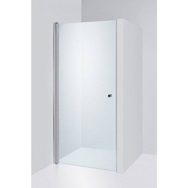 Brusedør Duschbyggarna Swing De Luxe 800 Klart Glas Krom