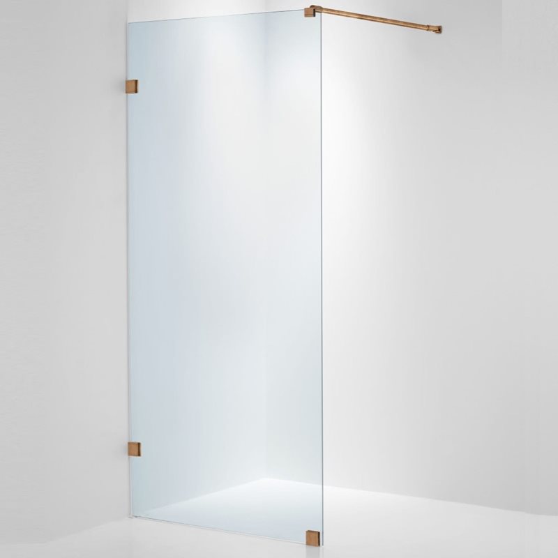 Brusevæg Duschbyggarna Design 690 Klart Glas/Kobber