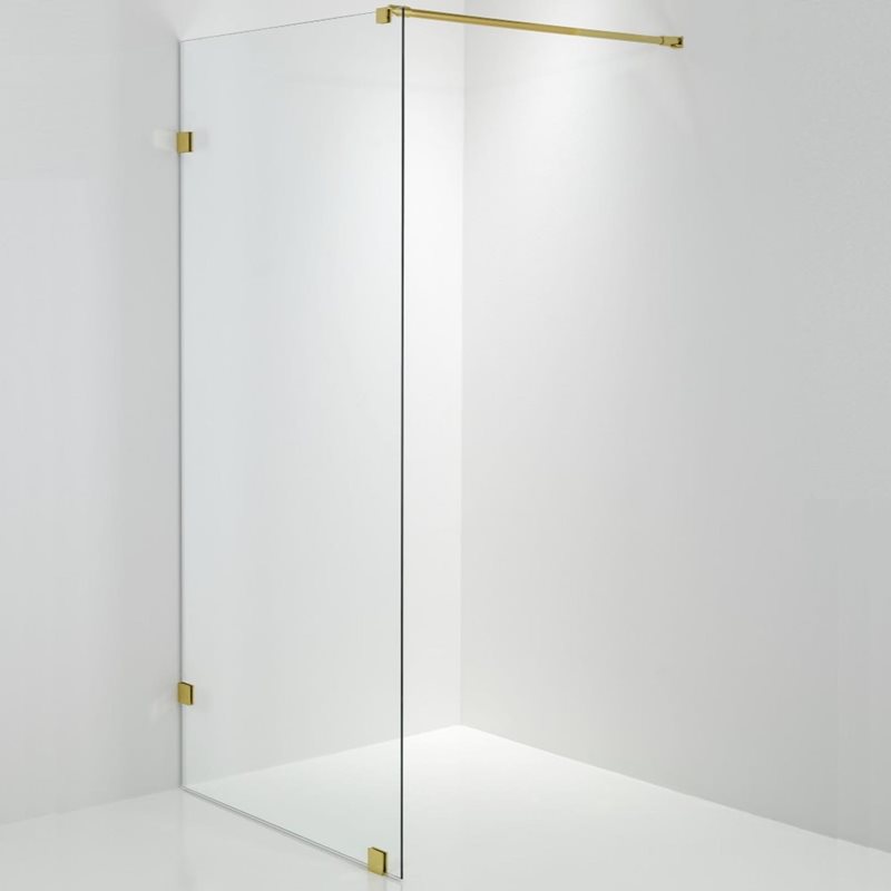 Brusevæg Duschbyggarna Design 690 Klart Glas/Guld
