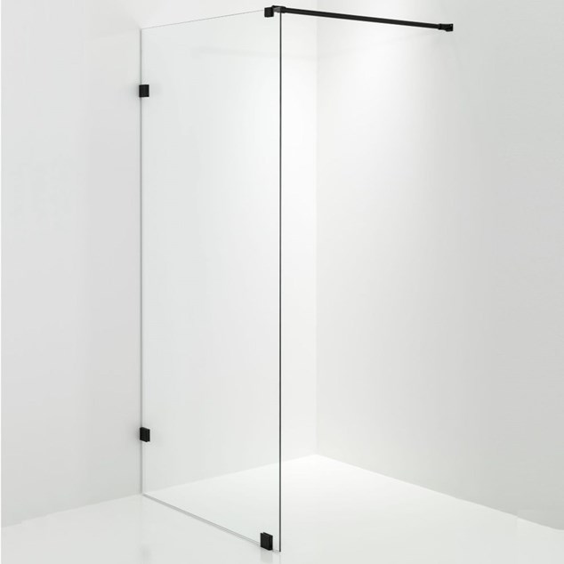 Brusevæg Duschbyggarna Design 690 Klart Glas/Sort
