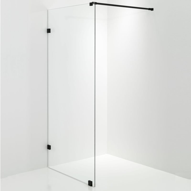 Brusevæg Duschbyggarna Design 790 Klart Glas/Sort