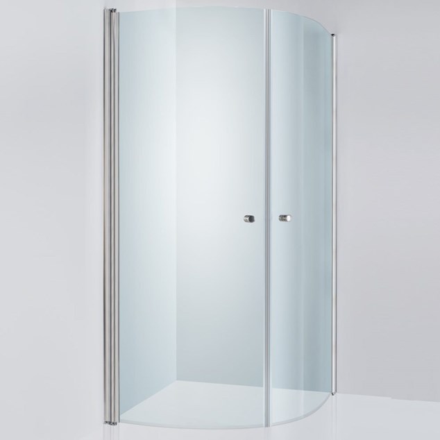 Brusehjørne Duschbyggarna Corny De Luxe 800X800 Krom/Matteret Glas
