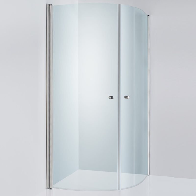 Brusehjørne Duschbyggarna Corny De Luxe 800X800 Krom/Matteret Glas