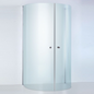 Brusehjørne Duschbyggarna Round De Luxe 930x800 Krom/Klart Glas