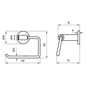 Toiletpapirholder Tapwell TA235 Krom