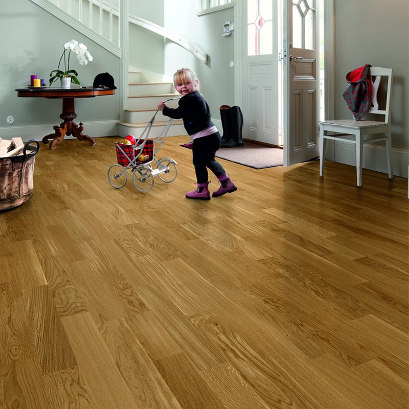 Trægulv Tarkett Pure Eg Nature DuoPlank Mat Lak