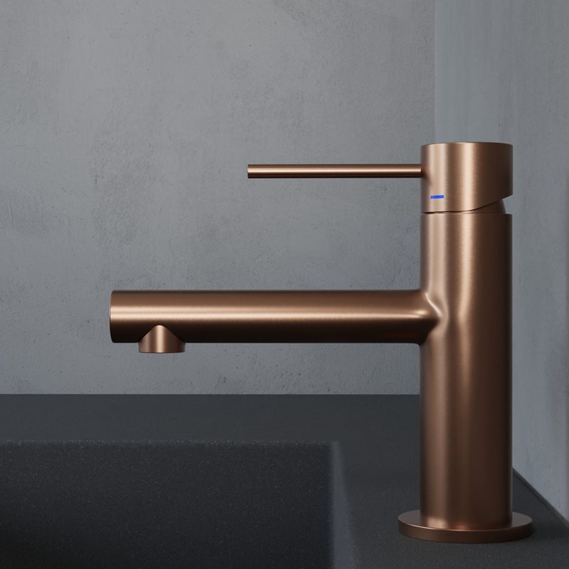 Scandtap Vertex håndvaskarmatur, børstet kobber