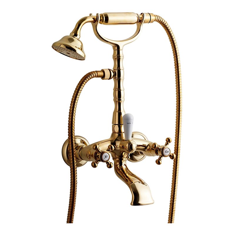 Badekarsarmatur Tapwell Classic FBLV023 med Håndbruser Messing