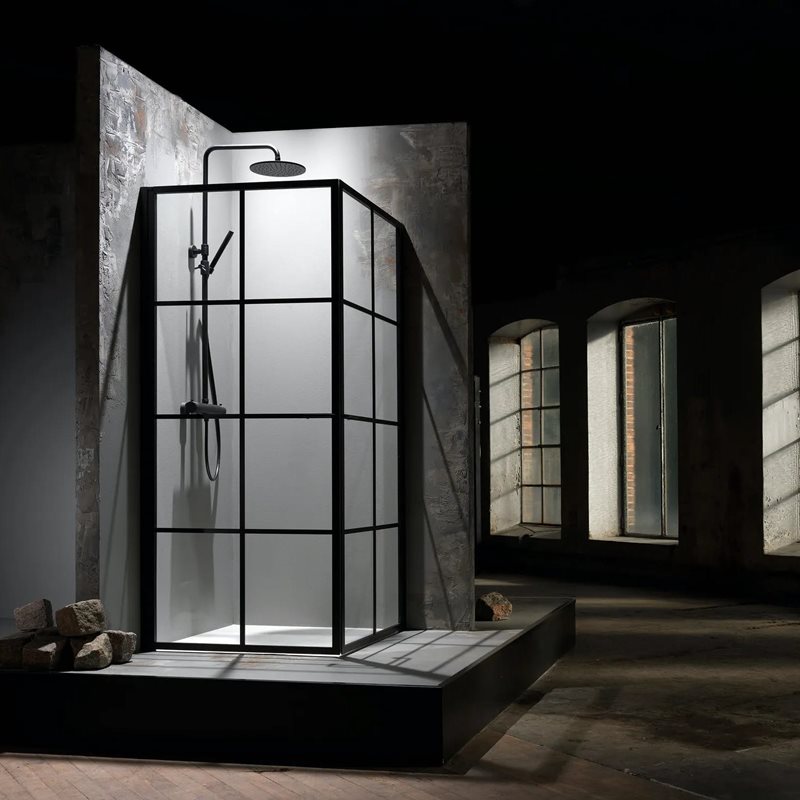 Brusehjørne Macro Design Empire Sprosse Klart Glas