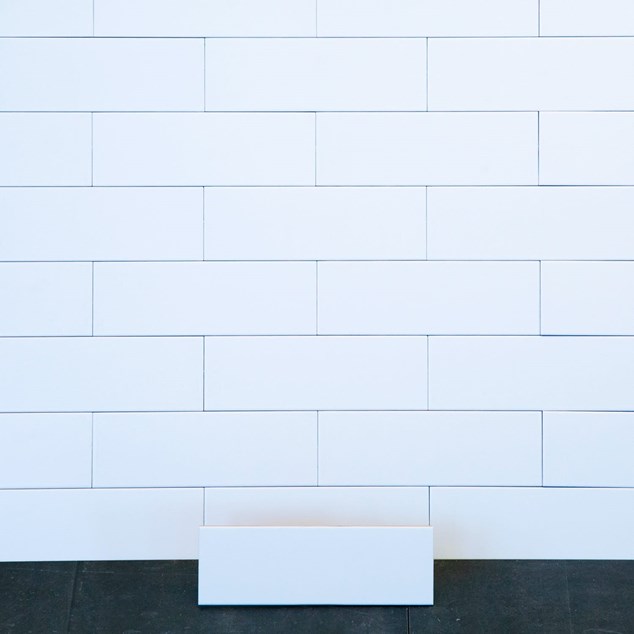 Vægflise Arredo Polar Hvid Mat 10x30 cm