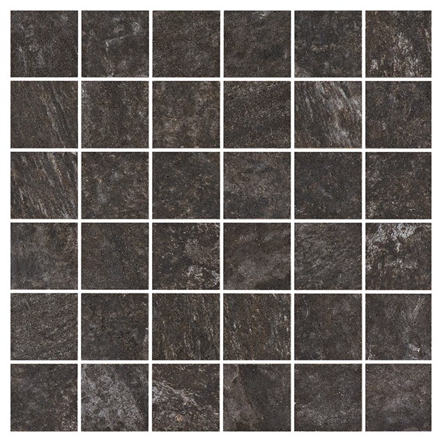 Klinkermosaik Bricmate D0505 Quartzit Black 5x5 cm (30x30cm)