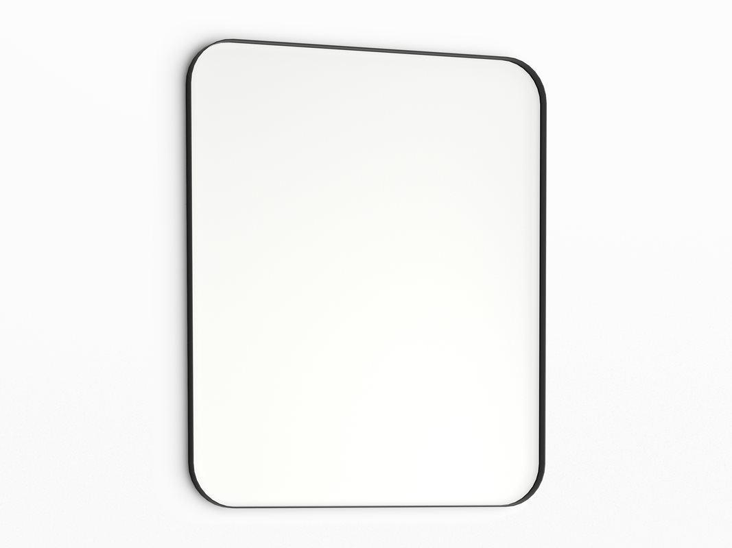 Spejl Vedum Roxen 600 Sort Metal