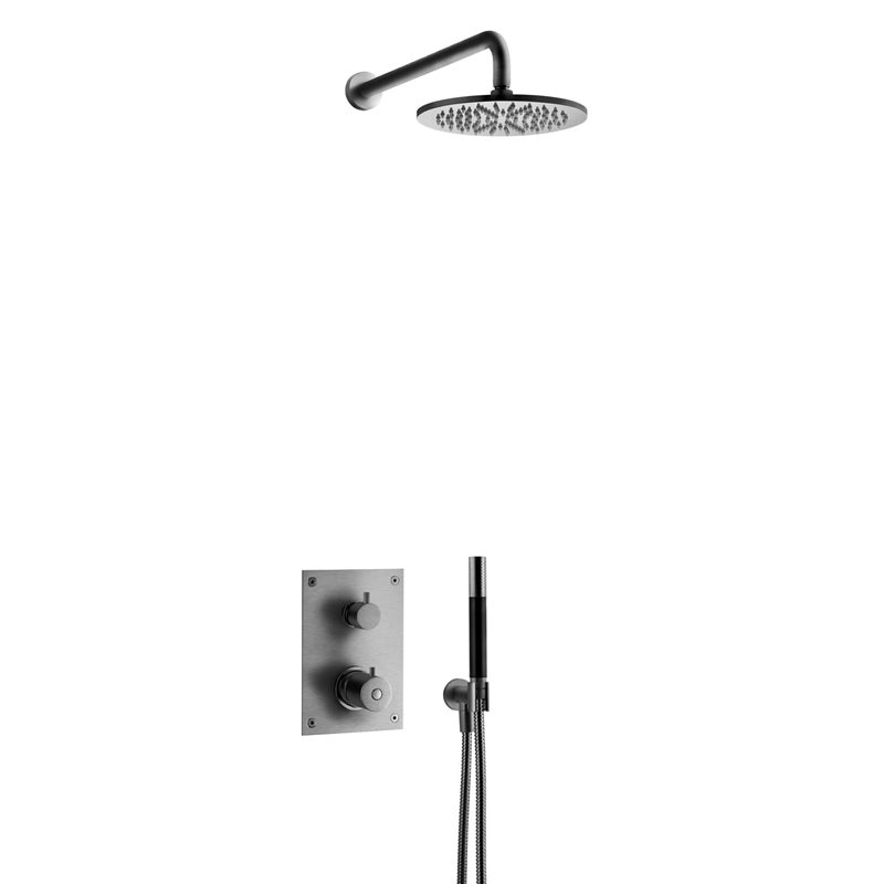 Loftbrusesæt Tapwell BOX7268 Edition 2 indbygning Brushed Black Chrome