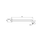 Brusearm Tapwell ZSOF034 Væg Brushed Black Chrome