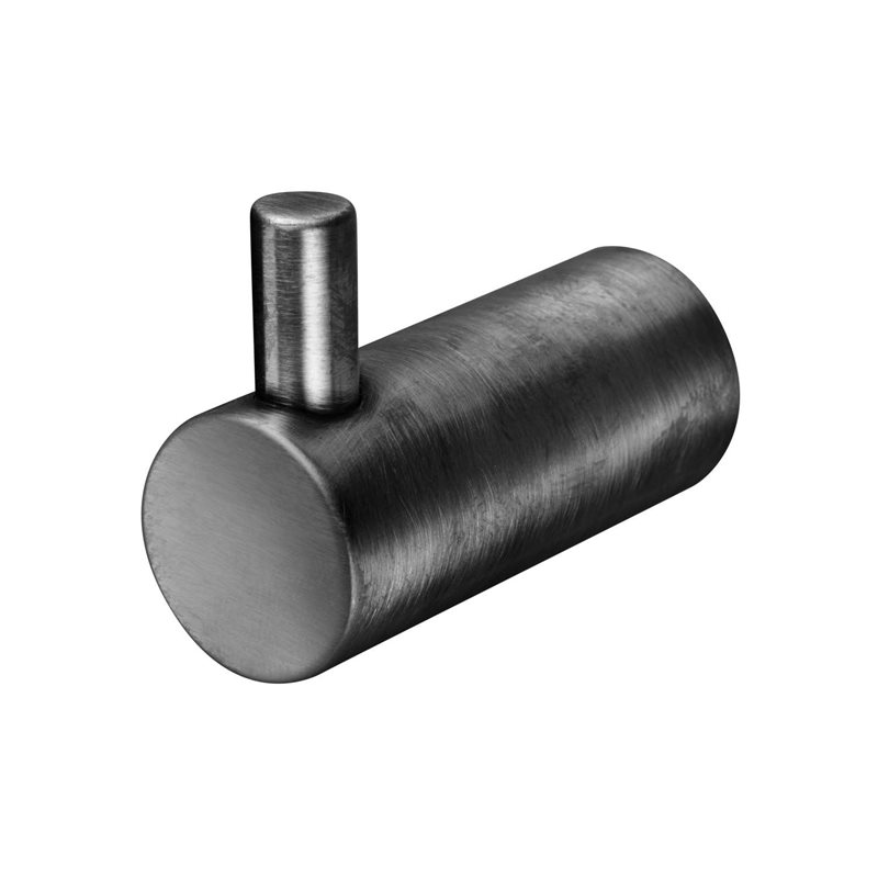 Håndklædekrog Tapwell TA242 Brushed Black Chrome 2st/pakke