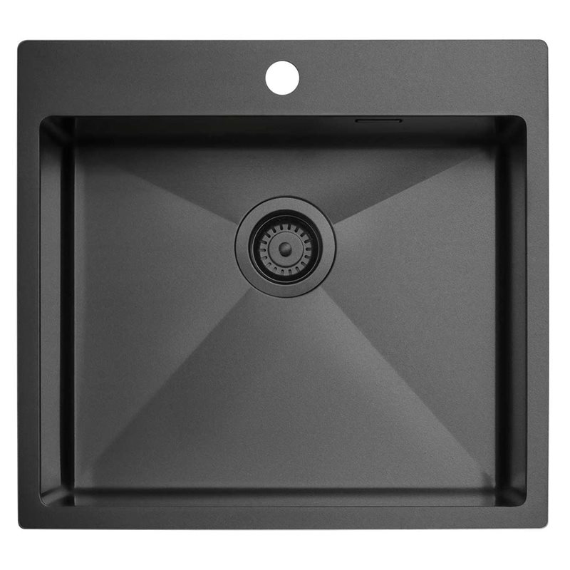 Køkkenvask Tapwell 5540 PVD Mat Sort inkl. vandlås