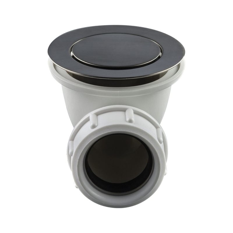 Bundventil Tapwell 22200 Pop-Up til Badekar - Brushed Black Chrome