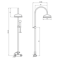 Loftbrusersæt Tapwell Classic XCOL000 CC150 Krom