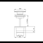 Bundventil Scandtap Steel Pop-up Universal Duo Coal