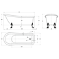 Potebadekar Bathlife Ideal Hvid 1530 Poleret