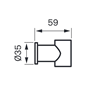 Håndbruserholder Tapwell XSUP030 KROM