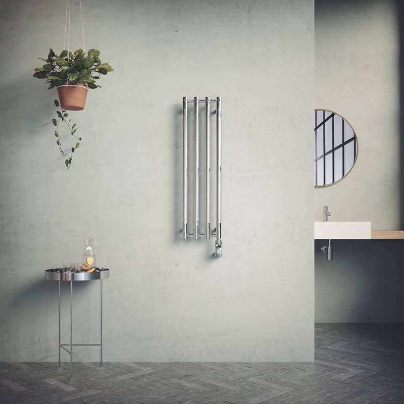 Håndklædetørre Nordhem Rosendal Krom EL 260x1070 mm