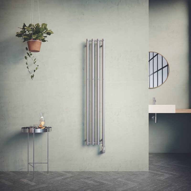 Håndklædetørre Nordhem Rosendal Rustfri EL 260x1620 mm