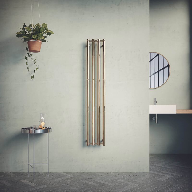 Håndklædetørre Nordhem Rosendal Messing EL 260x1682 mm