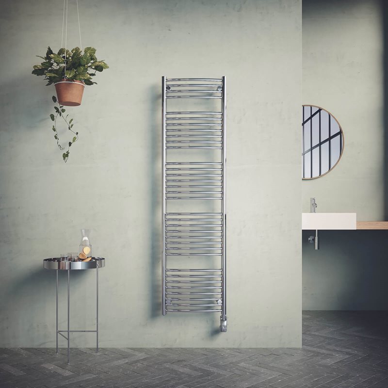 Håndklædetørre Nordhem Borgholm Krom EL 450x1640 mm