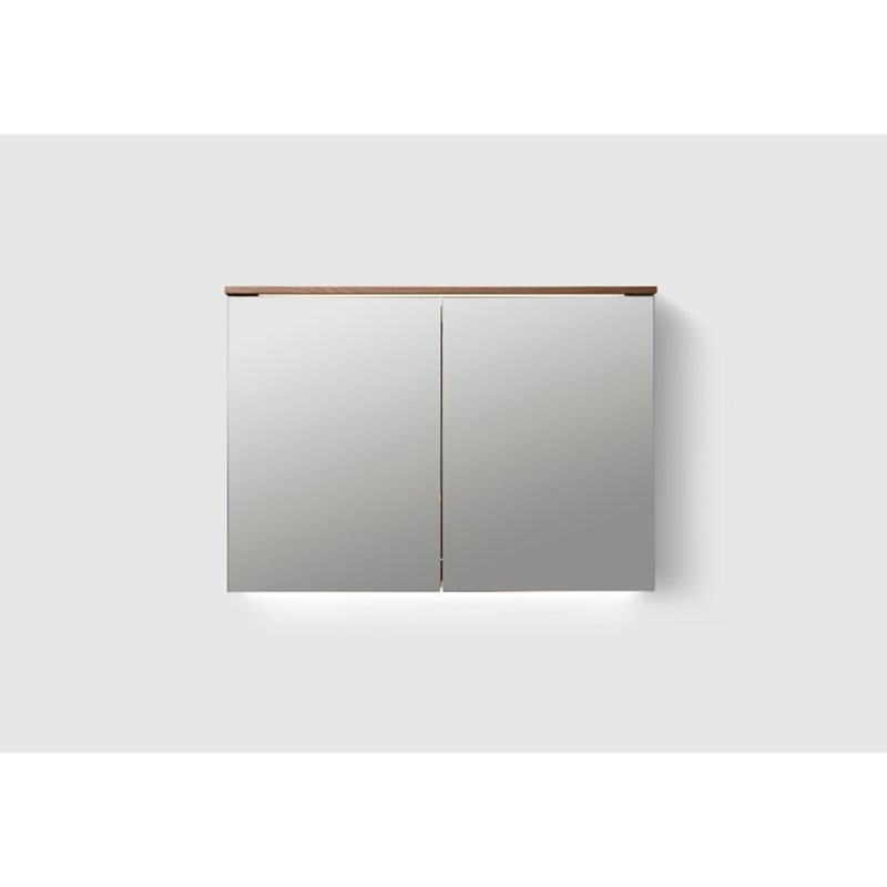 Spejlskab Haven MC/H2 1000 Walnut Wood med forstørrelsesspejl