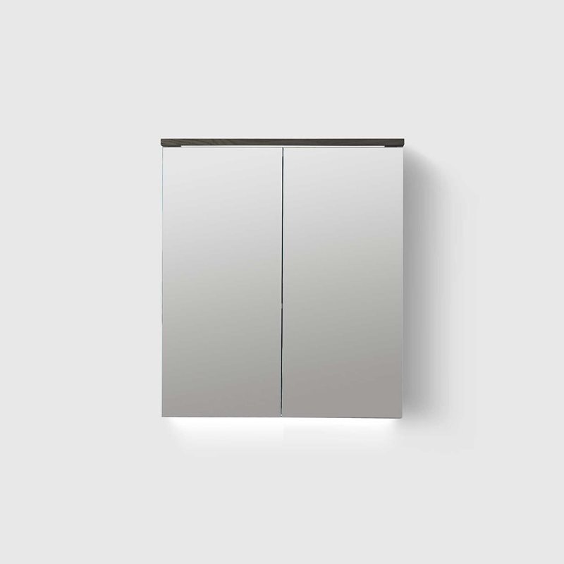 Spejlskab Haven MC/H2 600 Dark Wood med forstørrelsesspejl