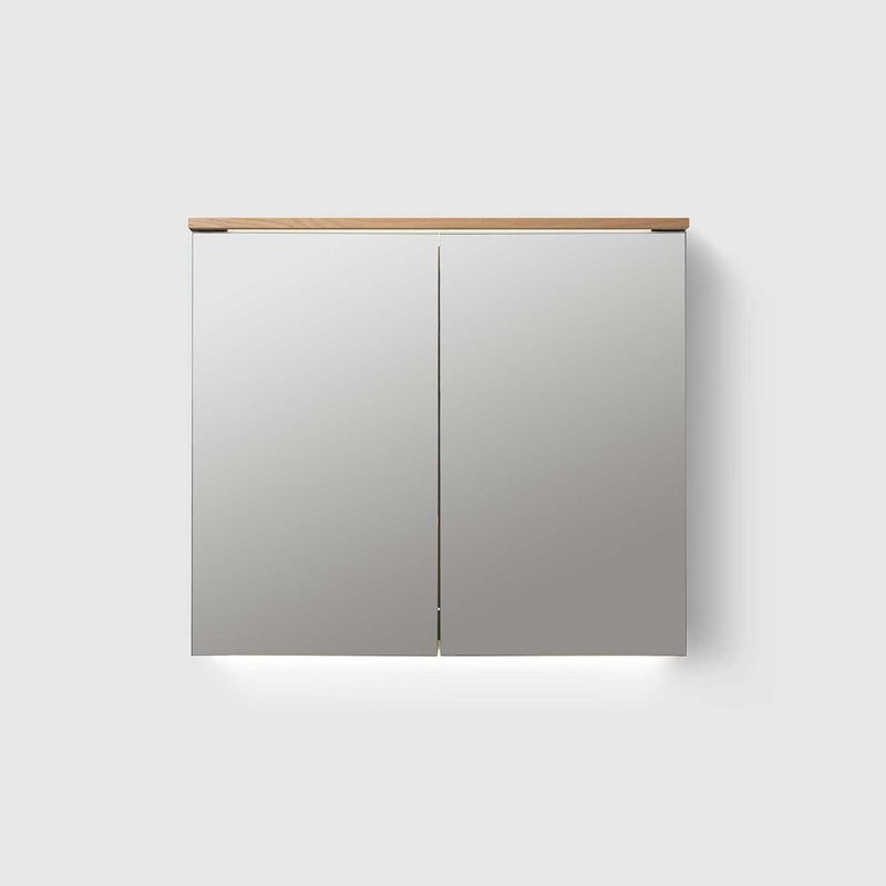 Spejlskab Haven MC/H2 800 Oak Wood med forstørrelsesspejl